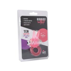 RIBBIDY RABBIT VIBRATING COCK RING-PINK