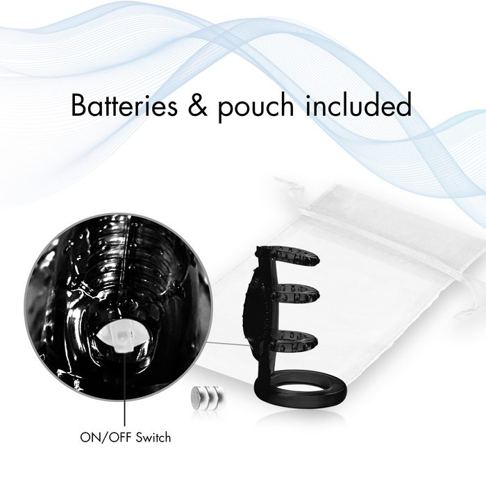 Doctor Love Zinger Vibrating Sleeve Black. Batteries and pouch included. 11