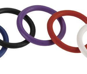 1.5 inches Nitrile C-Rings Rainbow from Spartacus Leathers. In response to the popularity of our rainbow pack of rubber cock rings