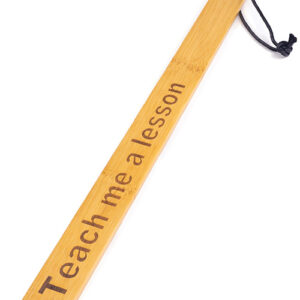 Bamboo Paddle Teach Me A lesson from Spartacus Leathers. Being naughty sometimes goes a little bit too far and needs to be ruled.That is where Teach Me A Lesson Bamboo Paddle comes handy. Lightweight and thin design allows for effortless and consistent u