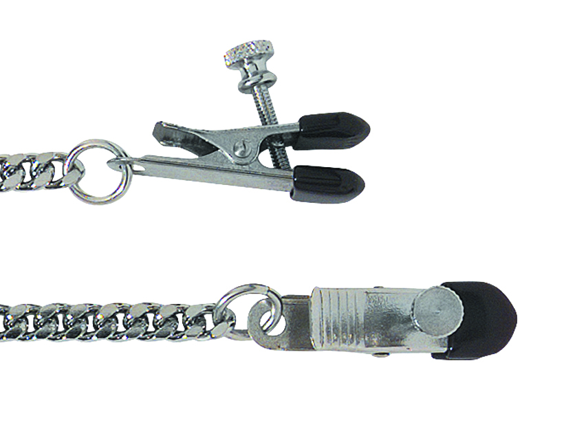 Adjustable Nipple Clamps with Broad Tip Clamps and Jewel Chain adjustable nipple clamps offer a range of pressures