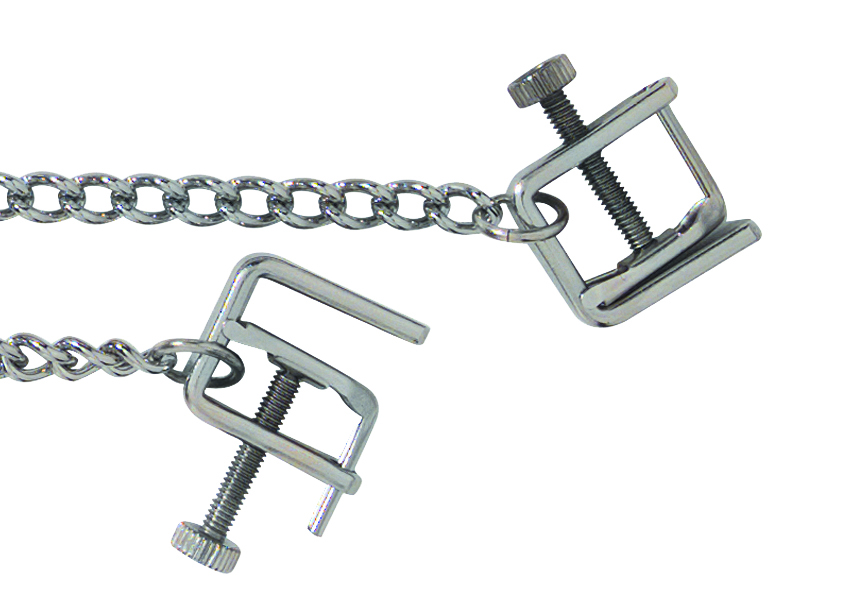 Adjustable Press Nipple Clamps with Link Chain. Once only offered as a bulk product