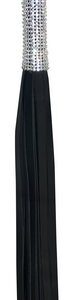 Sex and Mischief Sparkle Flogger. Add some bling to your sting with this vegan leather Sparkle Flogger. Its sparkling handle makes it the perfect accessory to complete your fantasy. Used to gently caress or flog your partner with surety of stroke