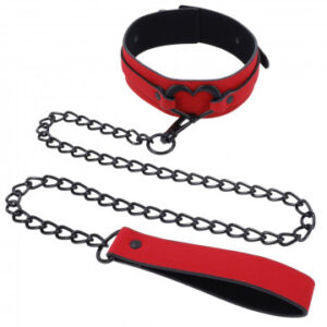Sex and Mischief Amor Collar and Leash from Sportsheets. Explore the irresistible allure of the Amor Collar and Leash to guide you towards intoxicating sensations! Immerse yourself in a world of tantalizing pleasure with this exquisitely crafted accessory
