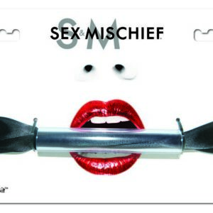 Sex and Mischief Silky Bit gag is pliable for beginners and sturdy for advanced play. Silky sash ties comfortably and fits all couples. Slide out the bit gag and use sash alone for gag or restraint play. Washes easily by hand. Includes 1 bit gag with blac