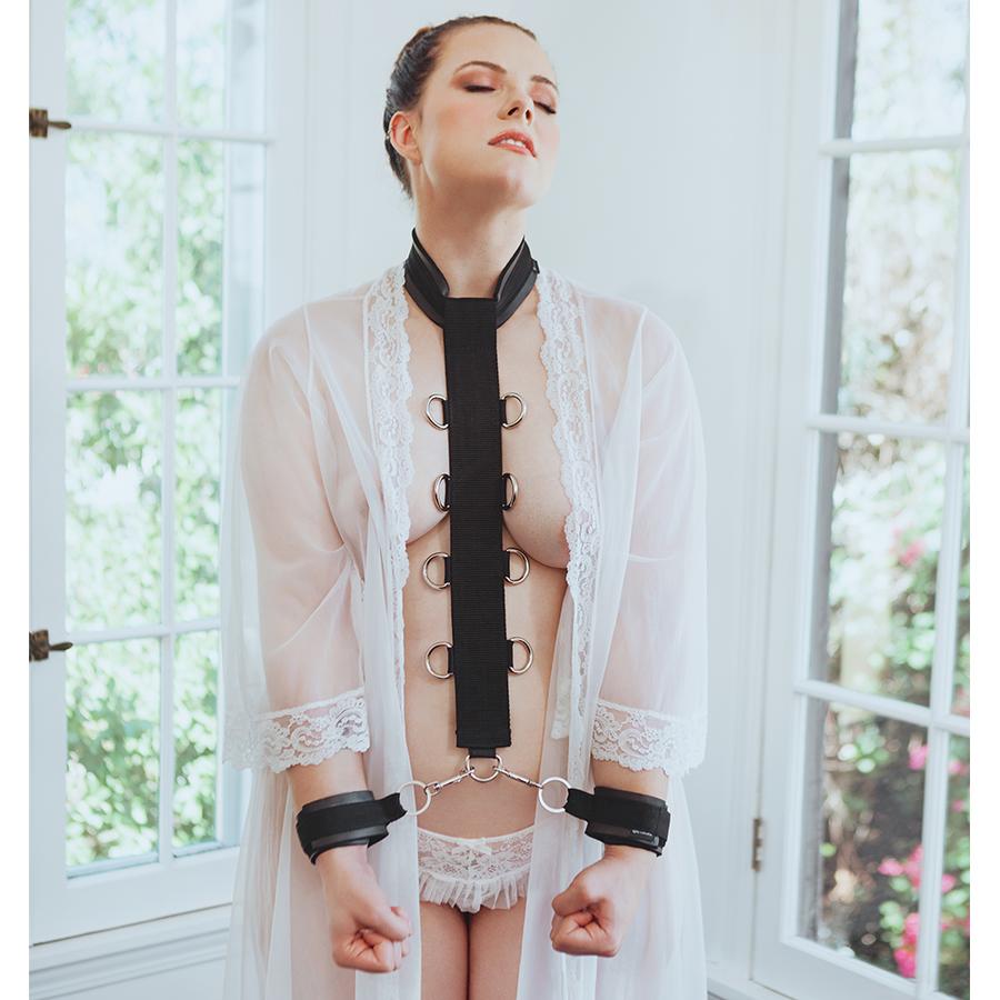 Sportsheets Neck & Wrist Restraint is a unique BDSM accessory can be worn across the chest or back