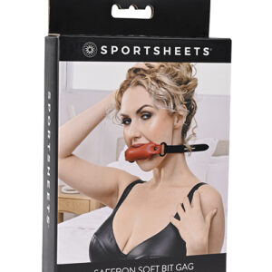 Saffron Soft Bit Gag from Sportsheets. Cultivate unforgettable erotic experiences with the pillow soft Saffron Soft Bit Gag