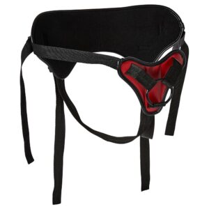 Sportsheets Saffron Strap On seduce your lover in midnight black and burning scarlet red. However you do it