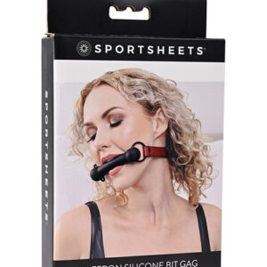 Saffron Silicone Bit Gag from Sportsheets. Give them something spicy to bite down on for your next sexy session with the Saffron Silicone Bit Gag
