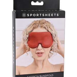 Saffron Blindfold from Sportsheets. Spice up your next scene with the Saffron Blindfold. Designed to amplify all your other senses