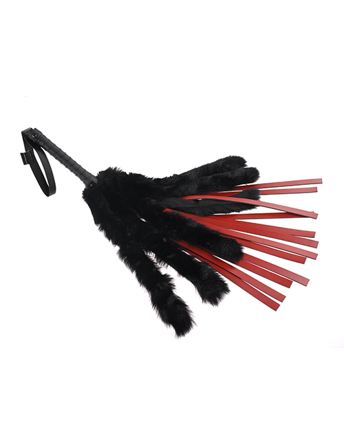Saffron Faux Fur Flogger from Sportsheets. Unlock a brand new way to tickle their senses with the Saffron Faux Fur Flogger. Choose between a sensual and savory touch or a spicy sting with each flick of the wrist. This tempting adult toy contains both Faux