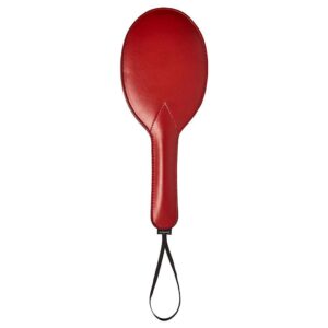 Sportsheets Saffron Ping Pong Paddle this sophisticated classic is a must have in your arsenal. Have you got a wild one on your hands? Deliver a sensual swat to correct their behavior. This handy crimson paddle offers sadists and Doms a beautifully crafte