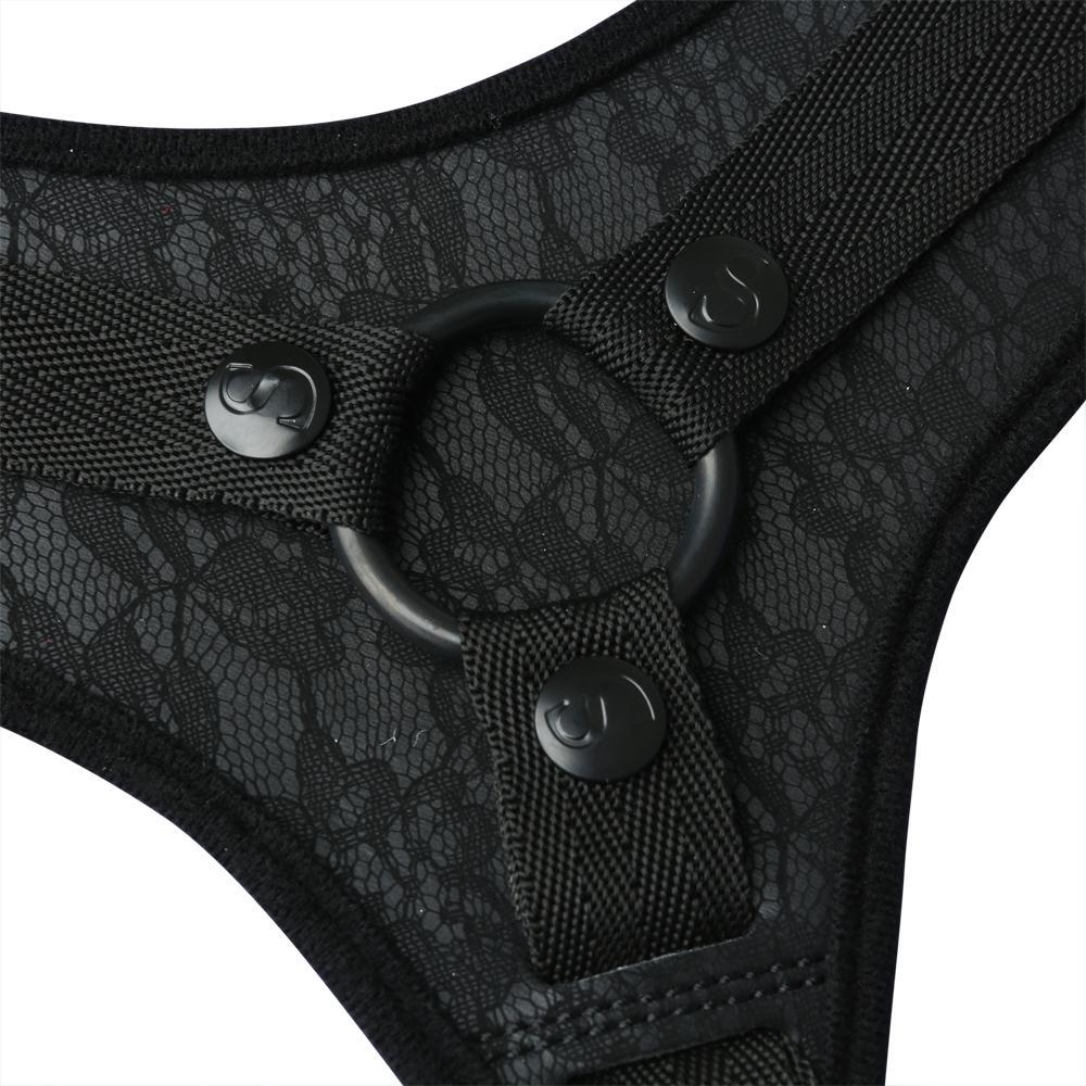 Sportsheets Midnight Lace Strap On Black One size fits most. Luxurious to the eyes and to the touch