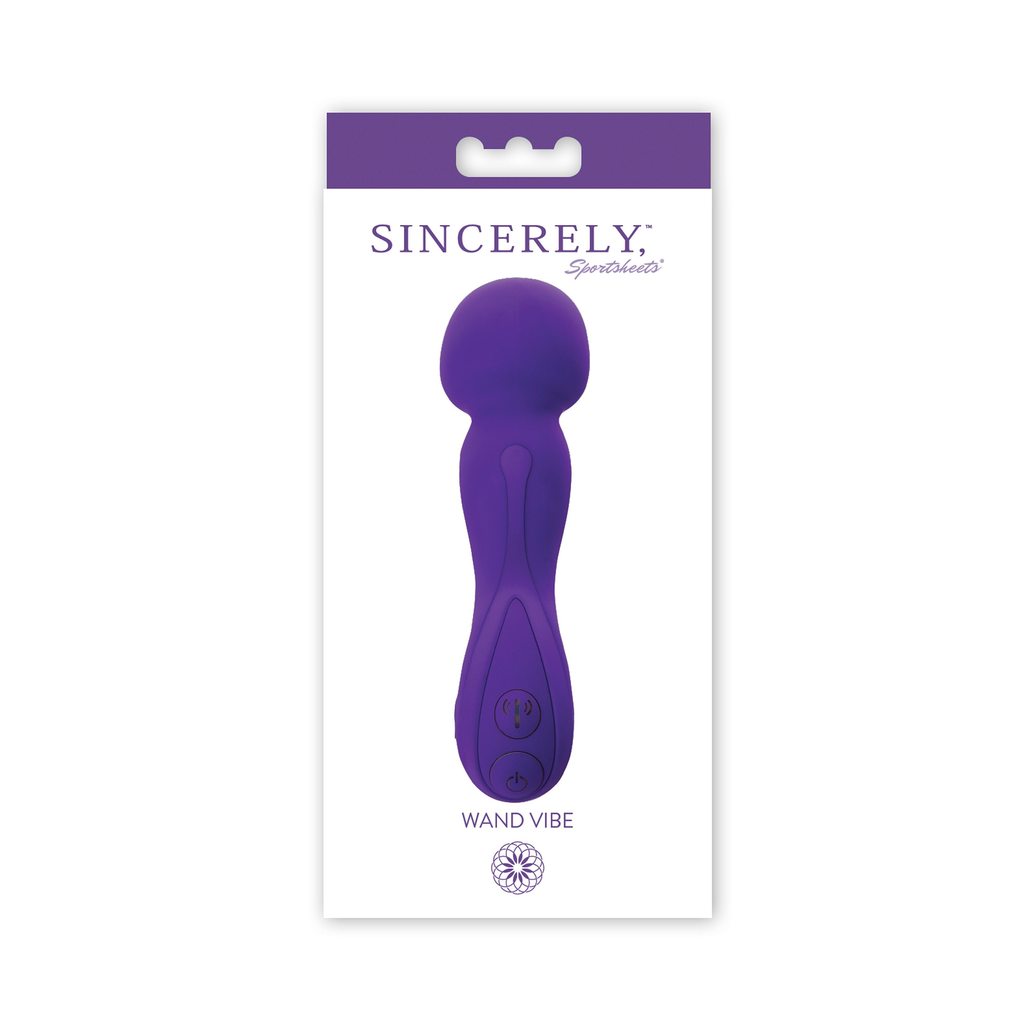 Sincerely Wand Vibe Purple from Sportsheets. Luscious Purple delight your lust.