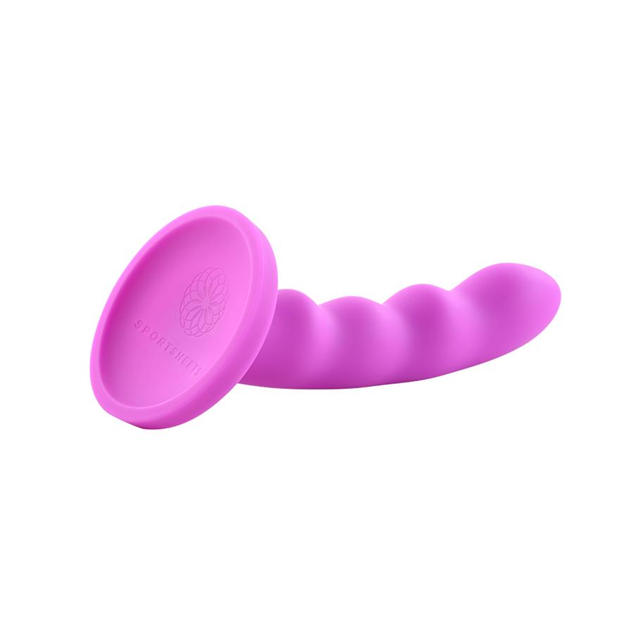 Nautia 8 inches Silcone Dildo Purple from Sportsheets. The Nautia 8 inches