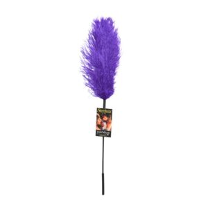 Ostrich Feather Tickler luxurious genuine ostrich feather will keep the most shy partner from burying their head in the sand. Sometimes the tease is more powerful than the torment! Invoke your inner French maid as you playfully tickle and tease from a di