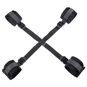 Sex and Mischief S&M Hog Tie from Sportsheets. Who knew being bad could feel this good? Test your subâs limits and show them the pleasure in punishment with this Hog Tie. Discover all your favorite positions with multiple restraint combinations and four