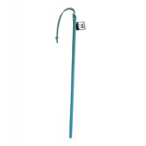 24IN LEATHER WRAPPED CANE BABY BLUE