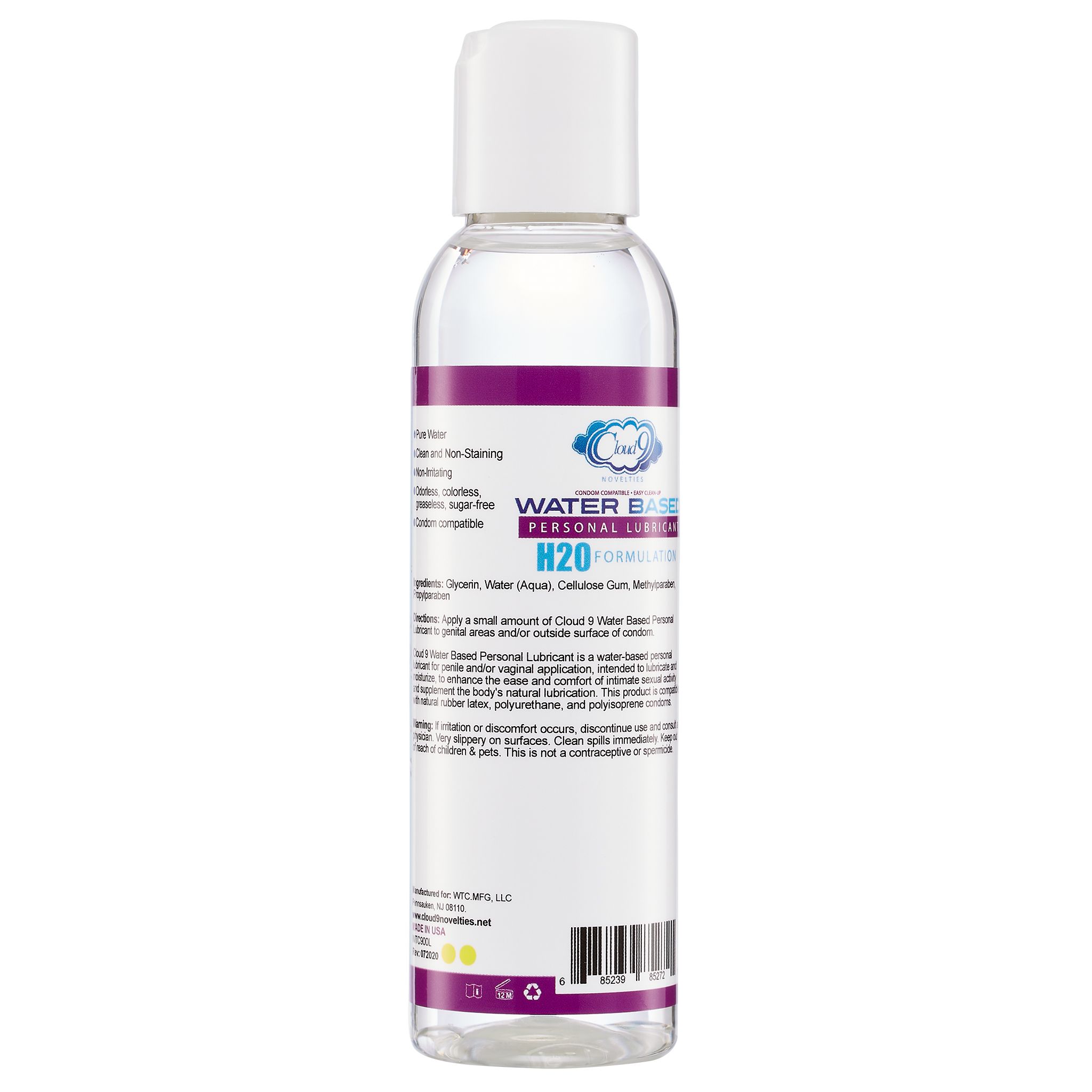 CLOUD 9 WATER BASED PERSONAL LUBRICANT 4 OZ - Image 2