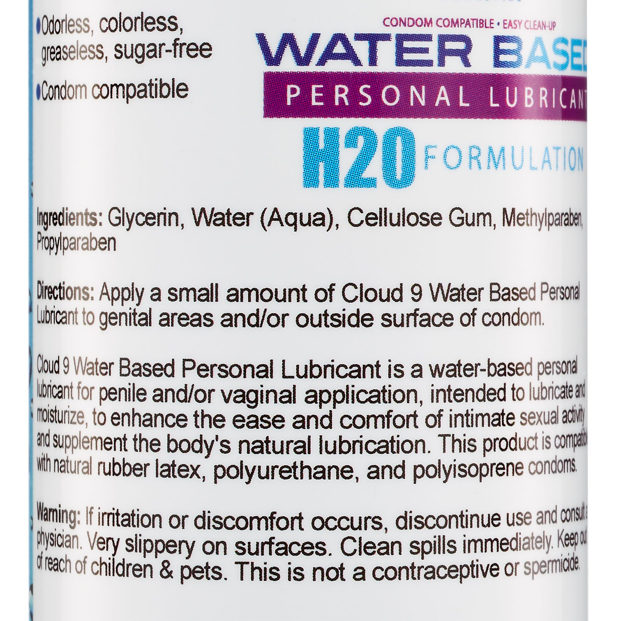 CLOUD 9 WATER BASED PERSONAL LUBRICANT 4 OZ - Image 3