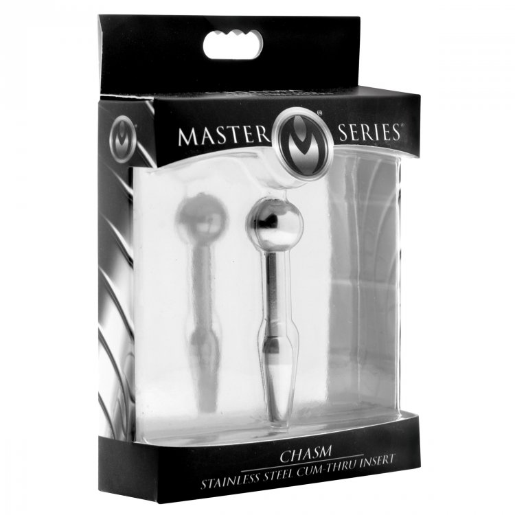 MASTER SERIES CHASM STAINLESS STEEL URETHRAL CUM-THRU INSERT - Image 4