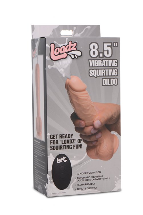 LOADZ 8.5IN VIBRATING DILDO SQUIRTING LIGHT - Image 5