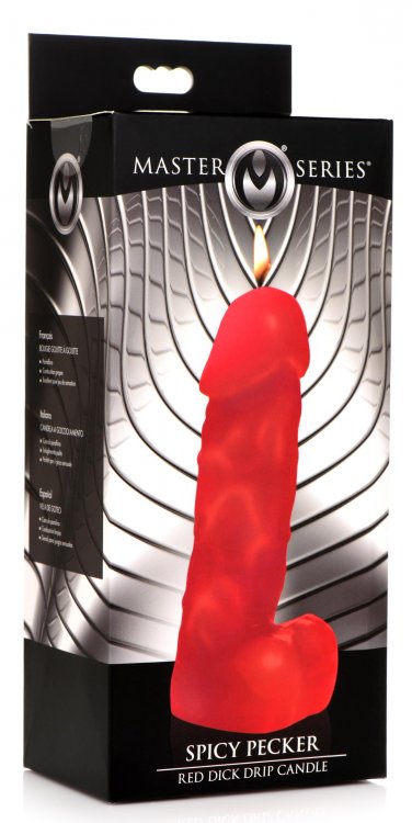 MASTER SERIES SPICY PECKER DICK DRIP CANDLE RED - Image 5
