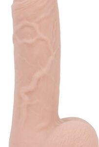 Addiction 100% Silicone Mark 7.5 inches Beige realistic dildo from BMS Enterprises. Mark