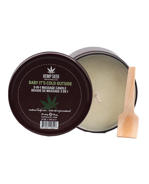 HEMP SEED 3-IN-1 BABY ITS COLD OUTSIDE CANDLE 6 OZ - Image 2