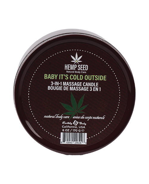 HEMP SEED 3-IN-1 BABY ITS COLD OUTSIDE CANDLE 6 OZ - Image 3