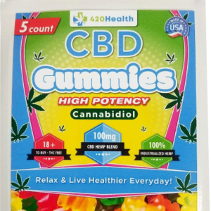 420 HEALTH CBD GUMMIES 5CT 100 MG