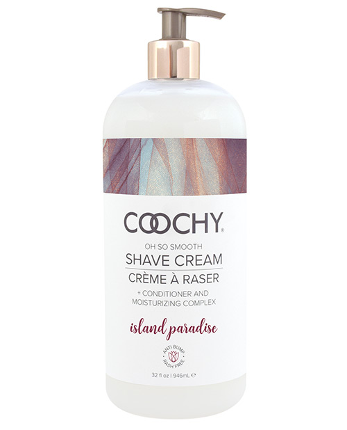 Classic Erotica Coochy Rash Free Shave Cream Conditioner and Moisturizer new fragrance Island Paradise dramatically reduces cuts