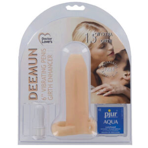 Doctor Love's Vibrating Girth Enhancer. Vibrating Penis Sleeve with Clitoral and Testicular Stimulation. Batteries Included. Vibrating Penis Girth Enhancer yes size matters and girth is where it is at! Now you can achieve this with Doctor Love 5.5 inches