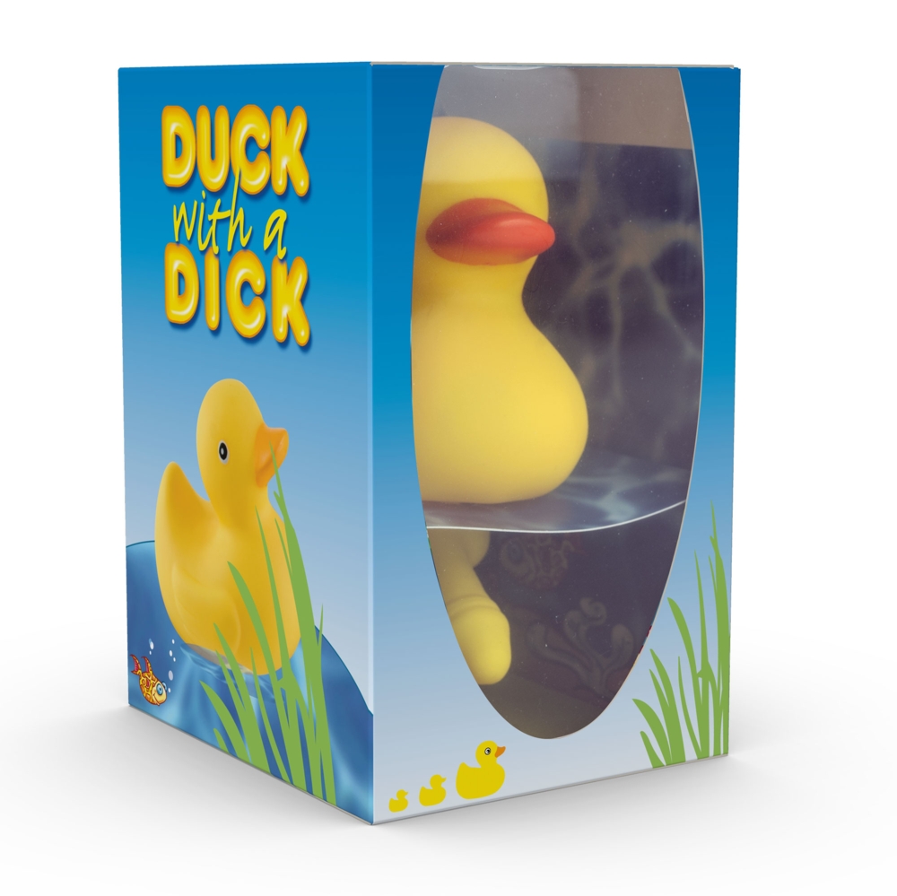Cheeky Adult Gifts! Duck with a Dick from Hott Products Unlimited. Classic yellow bath time duck with a hidden menace lurking below the water line. Color Yellow. Rubber duckie you are the one who makes bath time lots of fun! Very similar to I Rub My Duck