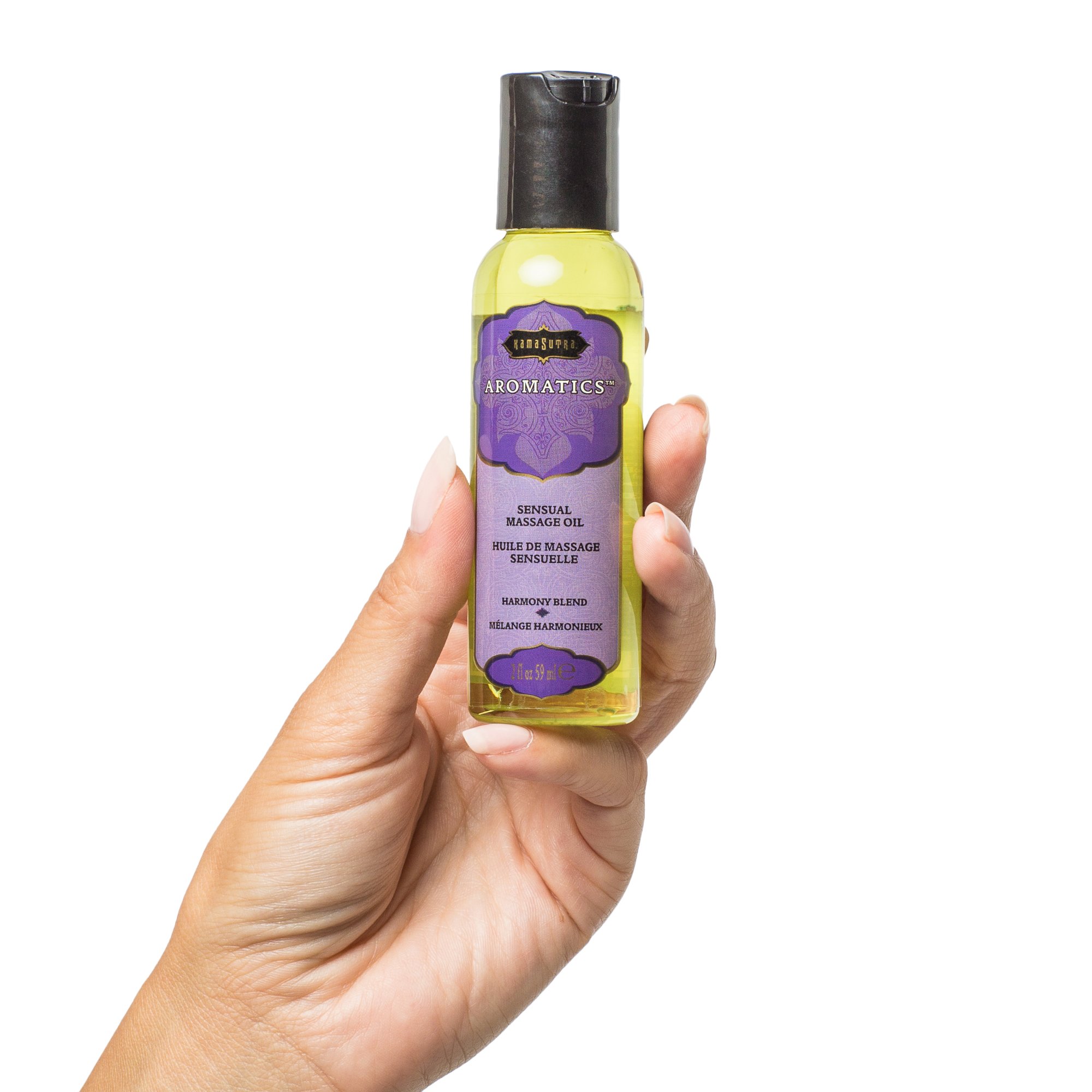 Kama Sutra Massage Tranquility Kit take romance with you. Try all of five blends of Kama Sutra Aromatics Massage Oil with this travel kit. Includes five petite massage oils in a zippered travel case. The TSA approved sizes are perfect for travel. Made wit