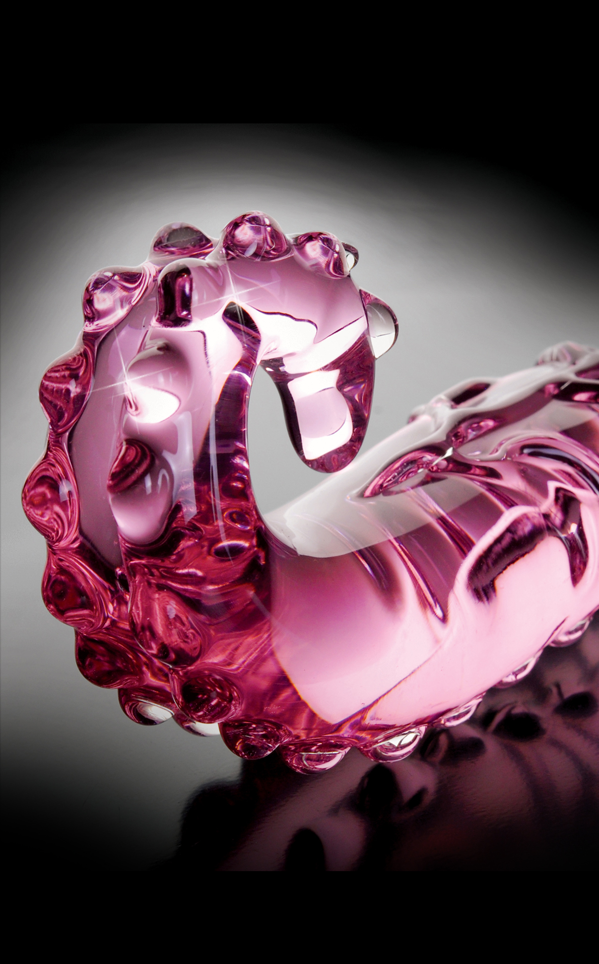 Icicles No. 24 Hand Blown Glass Massager is an elegant