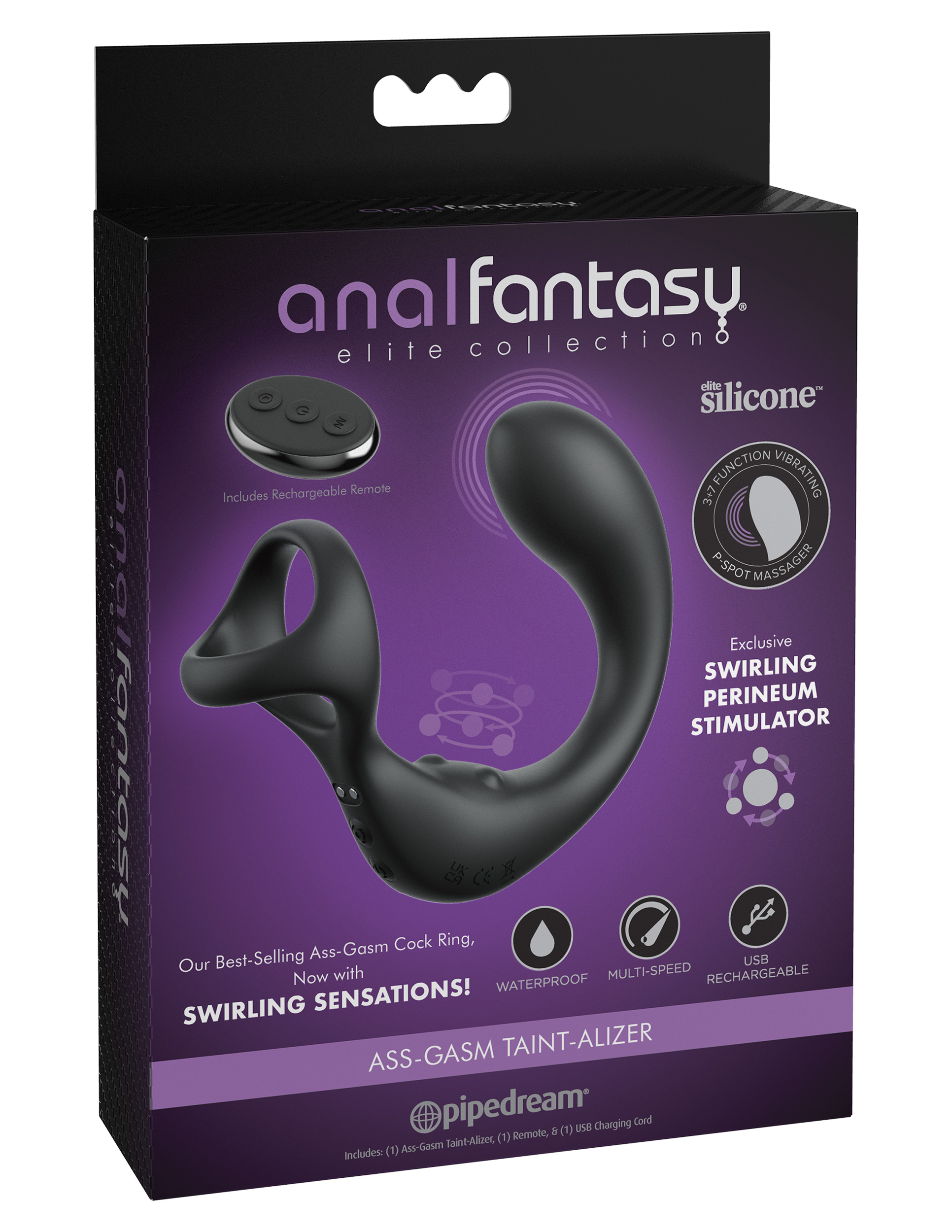 Experience the latest innovation in perineum and prostate play with the incredible Anal Fantasy Elite Collection Ass-Gasm Taint-alizer. Designed with our best-selling Ass-Gasm framework