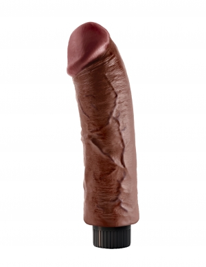 King Cock 8 inches Cock Brown Vibrating Real Deal RD from Pipedream Products. Poseable Spine. Do you want your first vibrator to look and feel just like the rock hard stud you have always fantasized about? Stop dreaming and get down with the King! Every
