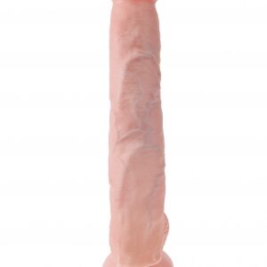 King Cock 14 inches Cock with Balls Beige Dildo Real Deal RD. Do you want your first dildo to look and feel just like the rock hard stud you have always fantasized about? Stop dreaming and get down with the King! Every vein