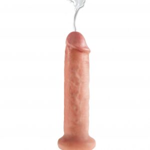 King Cock 7 inches Squirting Cock Beige Dildo Real Deal RD from Pipedream Products. This King Cock Squirting Dildo is ultra realistic and will satisfy all your cravings for cum play! Hand sculpted with amazing attention to detail and featuring our exclusi