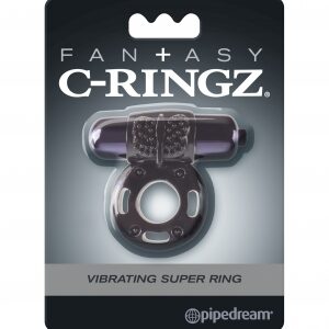Fantasy C-Ringz Vibrating Super Ring Black from Pipedream Products