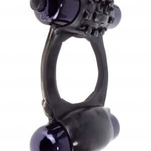 Fantasy C-Ringz Duo Vibrating Super Ring Black from Pipedream Products