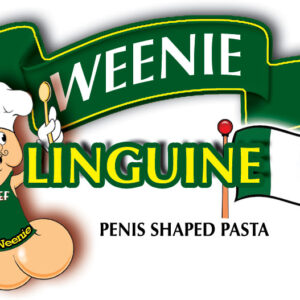Weenie Linguini Penis Pasta from Hott Products. Delicious penis shaped pasta. The only noodle with a hard on! Net weight 6.25 ounces. Length 4.00 inches