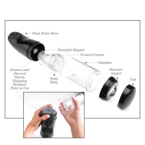 Pipedream Extreme Toyz Mega Bator Ass male masturbation device. Experience the most advanced hands free USB Rechargeable strokers ever made! The Mega Bator is the only hands free masturbator in the world that does all of the work for you while you watch y