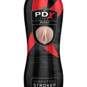PDX Elite Pussy Vibrating Stroker for the ultimate sensation. Insert the vibrating bullet into the hole on the bottom of the sleeve. Cleaning instructions: remove the sleeve from the can and clean thoroughly with Refresh Toy Cleaner and warm water. To pr