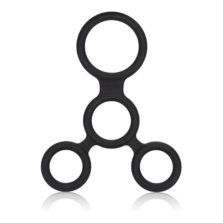 Full Erection Spreader Spreader Ring Black from California Exotic Novelties. Get the support you need for the ultimate thrilling orgasm. This Ring is designed to get you hard and keep you there! As simple to dissemble as it is easy to use