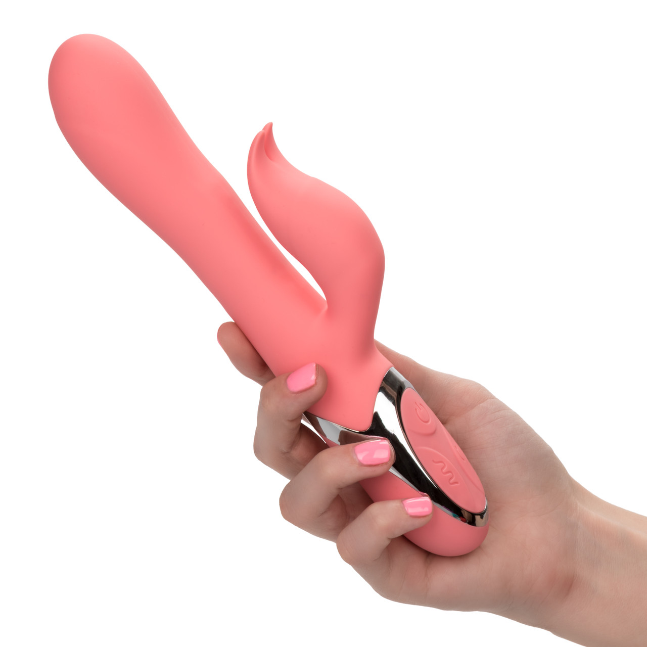 Enchanted Tickler Rabbit Style Vibrator from California Exotic Novelties features multiple rows of non-jamming pleasure beads. Bring a little magic to your bedroom with the Enchanted Tickler Vibrating Massager. Transport yourself to a wonderland of pleasu