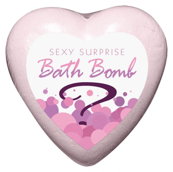 Kheper Games Sexy Surprise Bath Bomb. This heart shaped bath bomb dissolves slowly in water to seductively reveal a hidden vibrating toy. This arousing bath bomb is perfect for couples to further explore their sexual desires or for her pleasure alone. Pac