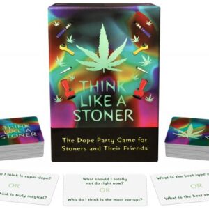 Think Like A Stoner Board Game from Kheper Games. The Dope Party Game for stoners and their friends. Rules are simple for the simply stoned. Ask a question and think of your answer. The first pothead who blurts out your answer wins the card. The questions