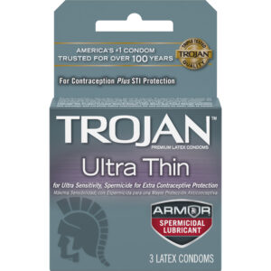 TROJAN ULTRA THIN ARMOR 3PK SPERMICIDAL